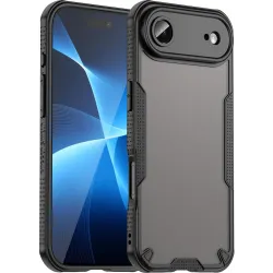 Phonesta Shockproof Armor Back Cover Hülle für Apple iPhone Air - Schwarz