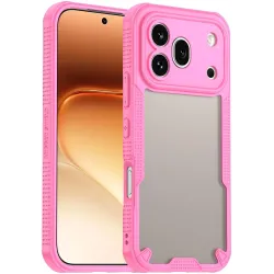 Phonesta Shockproof Armor Back Cover Hülle für HONOR 600 Pro - Rosa