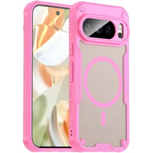 Phonesta Shockproof Armor Back Cover Hülle mit MagSafe für Google Pixel 10 Pro - Rosa