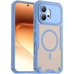 Phonesta Shockproof Armor Back Cover Hülle mit MagSafe für HONOR 600 - Blau