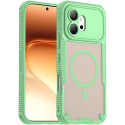 Phonesta Shockproof Armor Back Cover Hülle mit MagSafe für HONOR 600 - Grün