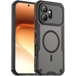 Phonesta Shockproof Armor Back Cover Hülle mit MagSafe für HONOR 600 - Schwarz