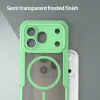 Phonesta Shockproof Armor Back Cover Hülle mit MagSafe für HONOR 600 Pro - Grün 4