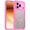 Phonesta Shockproof Armor Back Cover Hülle mit MagSafe für HONOR 600 Pro - Rosa 0