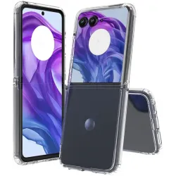 Phonesta Scratchproof Back Cover Hülle für Motorola Razr 50 Ultra - Transparent