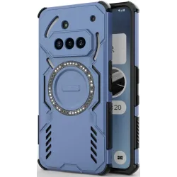 Phonesta Shield Armor Back Cover Hülle mit MagSafe für Nothing Phone (3a) - Blau