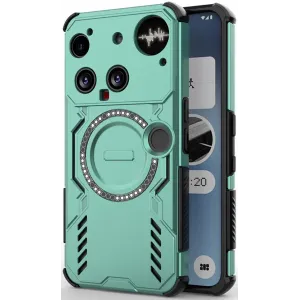 Phonesta Shield Armor Back Cover Hülle mit MagSafe für Nothing Phone (3) - Grün