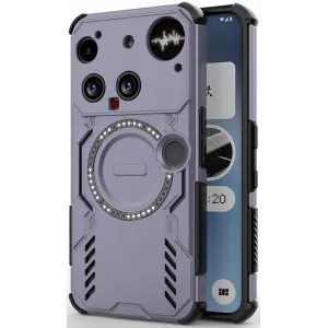 Phonesta Shield Armor Back Cover Hülle mit MagSafe für Nothing Phone (3) - Lila