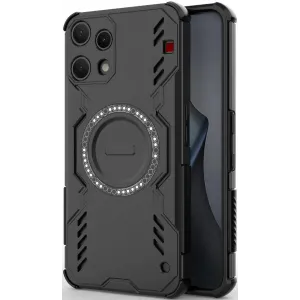 Phonesta Shield Armor Back Cover Hülle mit MagSafe für Nothing Phone (3a) Lite - Schwarz