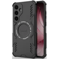 Phonesta Shield Armor Back Cover Hülle mit MagSafe für Samsung Galaxy S25/S24 - Schwarz