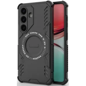 Phonesta Shield Armor Back Cover Hülle mit MagSafe für Samsung Galaxy S26 - Schwarz