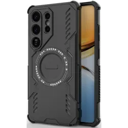 Phonesta Shield Armor Back Cover Hülle mit MagSafe für Samsung Galaxy S26 Ultra - Schwarz