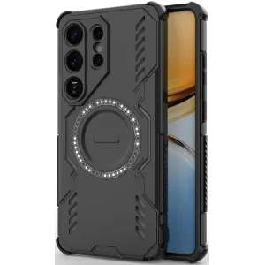 Phonesta Shield Armor Back Cover Hülle mit MagSafe für Samsung Galaxy S26 Ultra - Schwarz