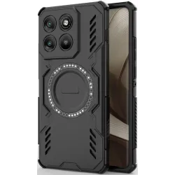 Phonesta Shield Armor Back Cover Hülle mit MagSafe für Motorola Edge 70 - Schwarz