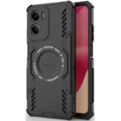 Phonesta Shield Armor Back Cover Hülle mit MagSafe für Motorola Moto G05 / Moto E15 - Schwarz
