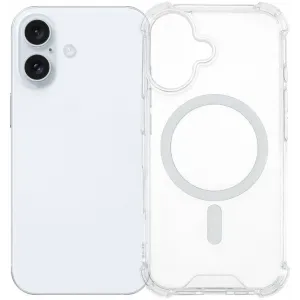 Phonesta Shockproof MagSafe Back Cover Hülle für Apple iPhone 16 Plus - Transparent