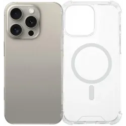 Phonesta Shockproof MagSafe Back Cover Hülle für Apple iPhone 16 Pro Max - Transparent