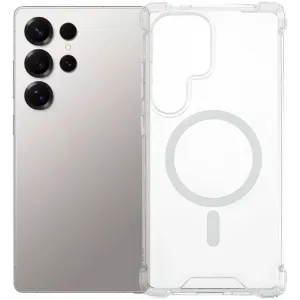 Phonesta Shockproof MagSafe Back Cover Hülle für Samsung Galaxy S25 Ultra - Transparent