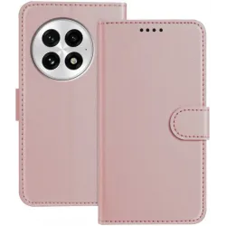 Phonesta Smooth Skin Book Wallet Klapphülle für OnePlus 13 - Roségold