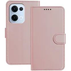 Phonesta Smooth Skin Book Wallet Klapphülle für Oppo Reno13 - Roségold