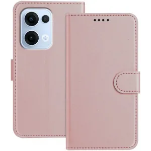 Phonesta Smooth Skin Book Wallet Klapphülle für Oppo Reno13 - Roségold