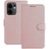 Phonesta Smooth Skin Book Wallet Klapphülle für Oppo Reno13 F 4G/5G / Reno13 FS 5G - Roségold