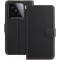 Phonesta Smooth Skin Book Wallet Klapphülle für Xiaomi 15 - Schwarz