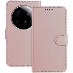 Phonesta Smooth Skin Book Wallet Klapphülle für Xiaomi 15 Ultra - Roségold