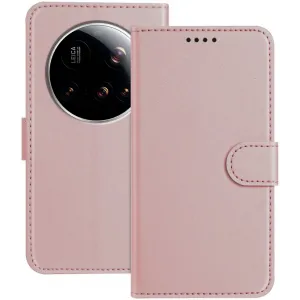 Phonesta Smooth Skin Book Wallet Klapphülle für Xiaomi 15 Ultra - Roségold