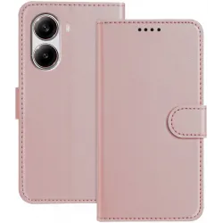 Phonesta Smooth Skin Book Wallet Klapphülle für Xiaomi Poco X7 Pro - Roségold