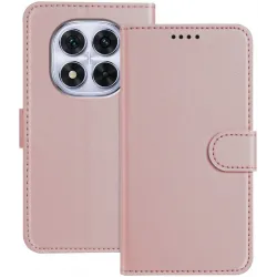 Phonesta Smooth Skin Book Wallet Klapphülle für Xiaomi Redmi Note 14 Pro 4G - Roségold