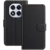 Phonesta Smooth Skin Book Wallet Klapphülle für Xiaomi Redmi Note 14 Pro 4G - Schwarz