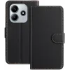 Phonesta Smooth Skin Book Wallet Klapphülle für Xiaomi Redmi Note 14 5G / Xiaomi Poco M7 Pro - Schwarz