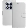 Phonesta Smooth Skin Book Wallet Klapphülle für Xiaomi Redmi Note 14 Pro 5G/14 Pro Plus / Xiaomi Poco X7 - Silber 0