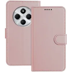 Phonesta Smooth Skin Book Wallet Klapphülle für Xiaomi Redmi 14C / Xiaomi Poco C75 - Roségold