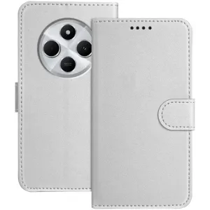 Phonesta Smooth Skin Book Wallet Klapphülle für Xiaomi Redmi 14C / Xiaomi Poco C75 - Silber