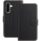 Phonesta Smooth Skin Book Wallet Klapphülle für Samsung Galaxy A36/A56 - Schwarz