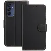 Phonesta Smooth Skin Book Wallet Klapphülle für Samsung Galaxy A16 - Schwarz
