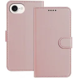 Phonesta Smooth Skin Book Wallet Klapphülle für Apple iPhone 17e/16e - Roségold