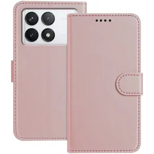 Phonesta Smooth Skin Book Wallet Klapphülle für Xiaomi 14T - Roségold