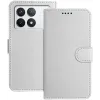 Phonesta Smooth Skin Book Wallet Klapphülle für Xiaomi 14T - Silber 0