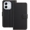Phonesta Smooth Skin Book Wallet Klapphülle für HONOR 400 Lite - Schwarz