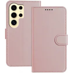Phonesta Smooth Skin Book Wallet Klapphülle für Samsung Galaxy S24 Ultra - Roségold