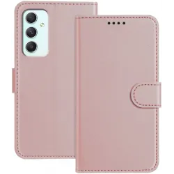 Phonesta Smooth Skin Book Wallet Klapphülle für Samsung Galaxy A35 - Roségold