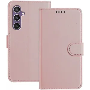 Phonesta Smooth Skin Book Wallet Klapphülle für Samsung Galaxy S23 FE - Roségold
