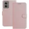 Phonesta Smooth Skin Book Wallet Klapphülle für Motorola Moto G55 - Roségold