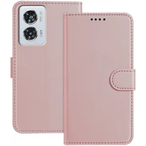 Phonesta Smooth Skin Book Wallet Klapphülle für Motorola Moto G85/Edge 50 Fusion - Roségold