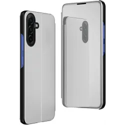 Phonesta Smart Mirror View Book Klapphülle für Samsung Galaxy A17/A26 - Silber