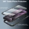 Phonesta Slim Protect 360 Vollschutzhülle Displayschutzfolie für Oppo Reno12 F/Reno12 FS - Schwarz 2