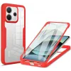 Phonesta Slim Protect 360 Vollschutzhülle Displayschutzfolie für Xiaomi Redmi Note 14 4G - Rot
